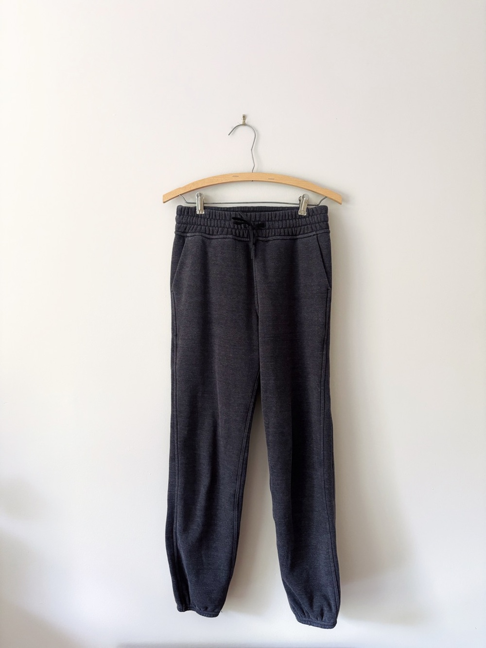 Lululemon Athletica Charcoal Gray Fleece Jogger Sweatpants